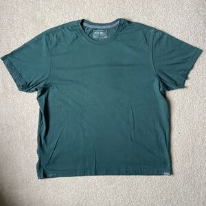 Eddie Bauer Green Short Sleeve Shirt, Men’s size XL